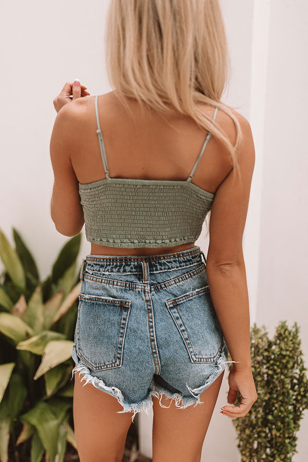 Bali Bliss Crochet Bralette In Pear-Beginning Fashion