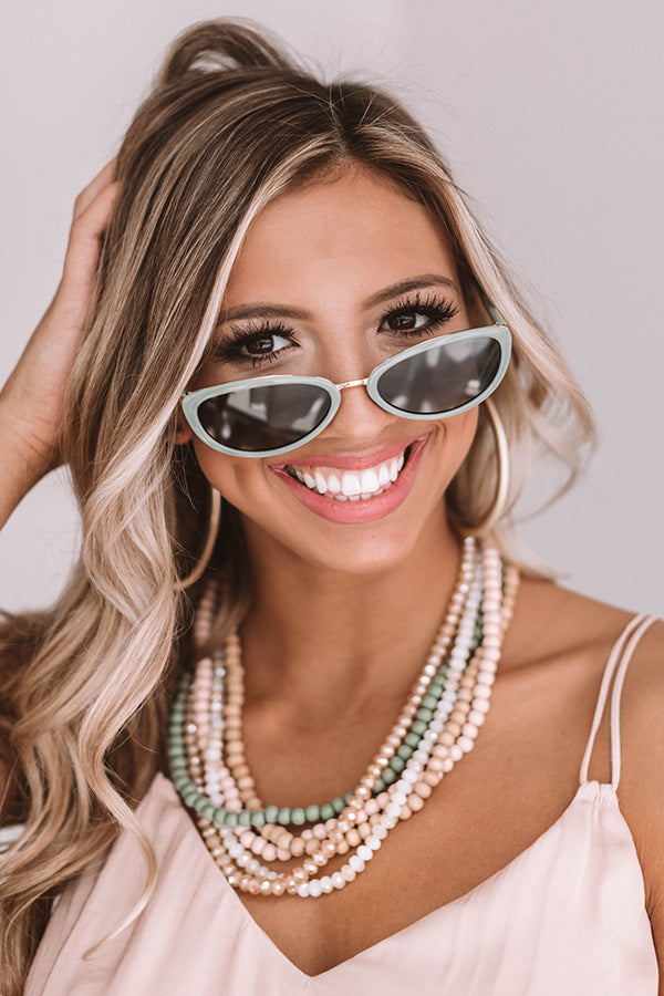 Catching Rays Sunnies In Mint-Beginning Fashion