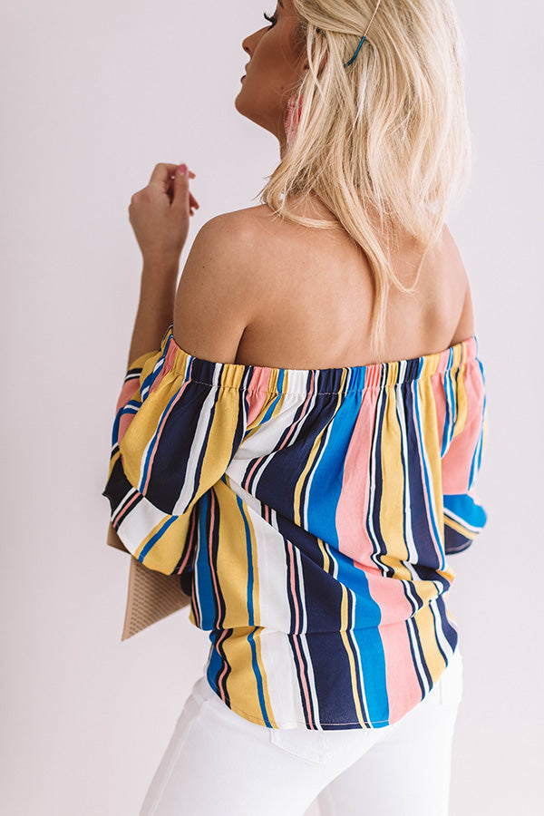 Brighton Coast Off Shoulder Top-Beginning Fashion