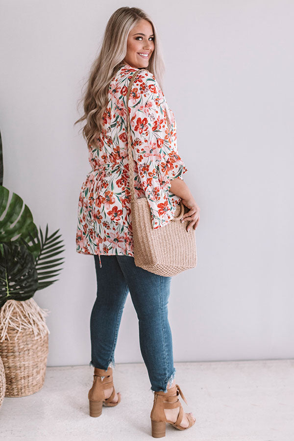 Floral Crush Overlay In Pink Curves-Beginning Fashion