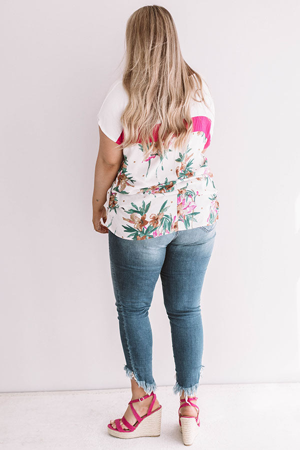 Garden Graces Shift Top  Curves-Beginning Fashion