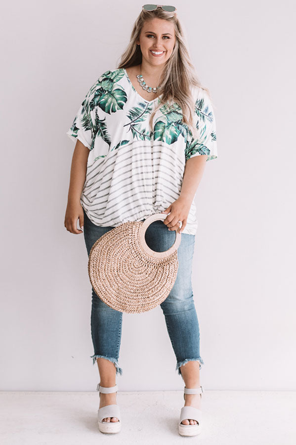 Bali Bungalow Shift Top  Curves-Beginning Fashion