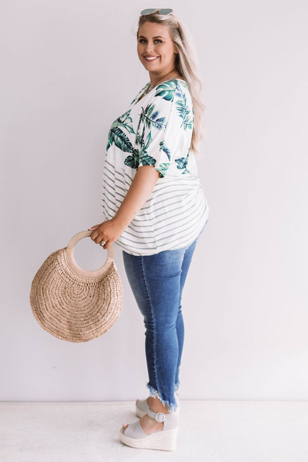 Bali Bungalow Shift Top  Curves-Beginning Fashion