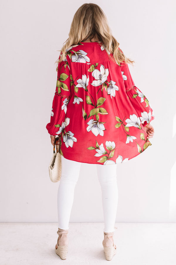 Brunching In Bali Shift Top In Rose-Beginning Fashion