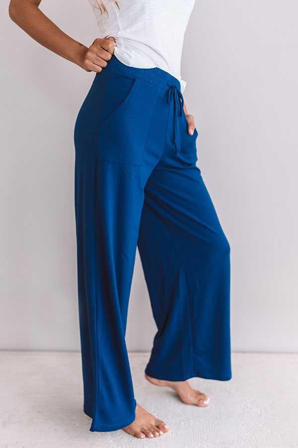 Babe Next Door Pants In Royal Blue-Beginning Fashion