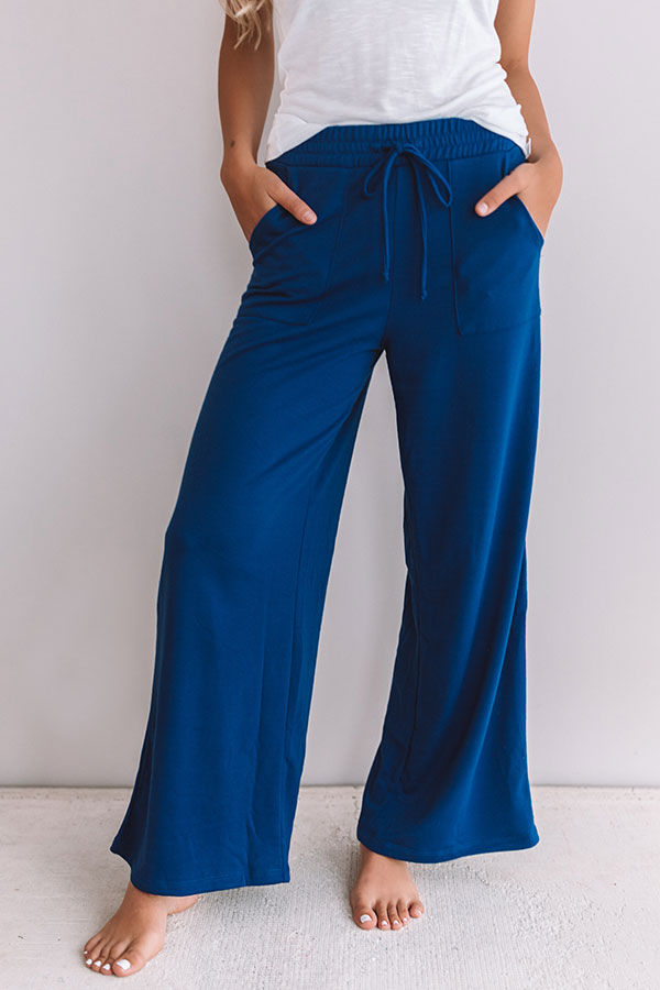 Babe Next Door Pants In Royal Blue-Beginning Fashion