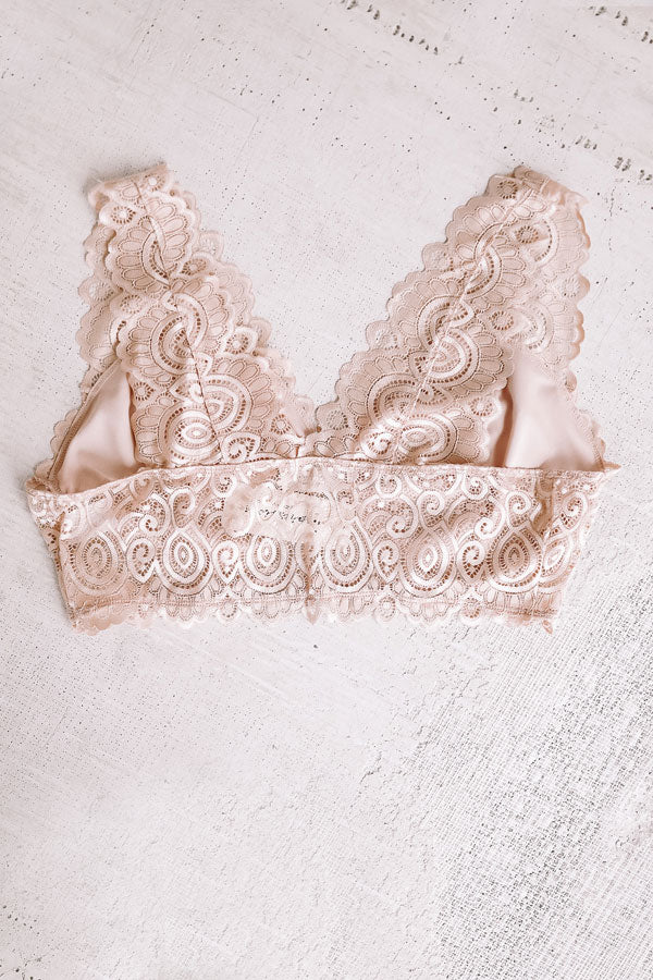 Babe Next Door Lace Bralette in Natural Curves-Beginning Fashion
