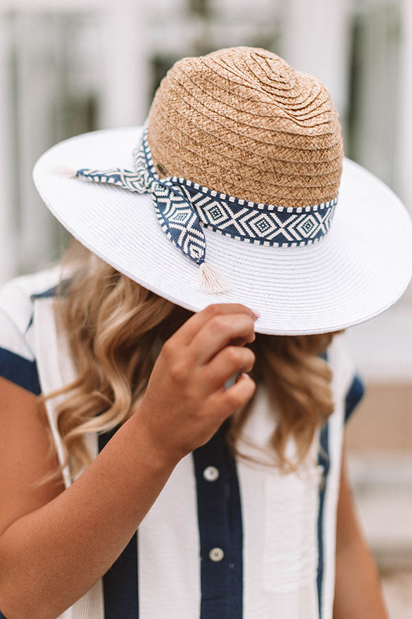 Chic In Miami Hat In White-Beginning Fashion