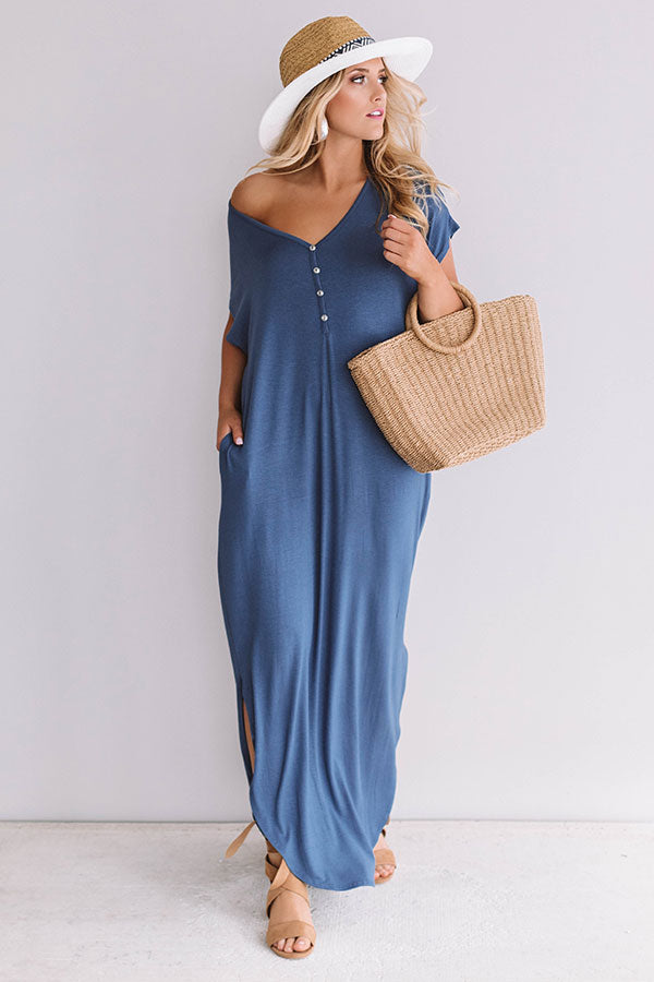 Baja Bliss T-Shirt Maxi In Riverside-Beginning Fashion