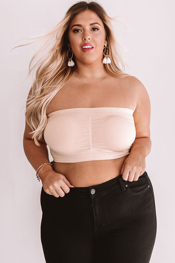 Beyond Basic Seamless Bandeau in Natural Curves-Beginning Fashion