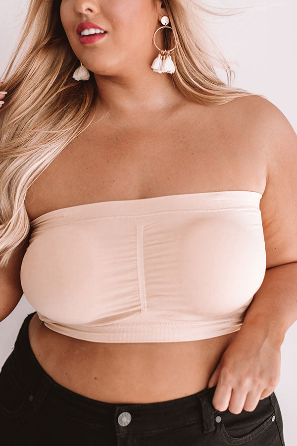 Beyond Basic Seamless Bandeau in Natural Curves-Beginning Fashion