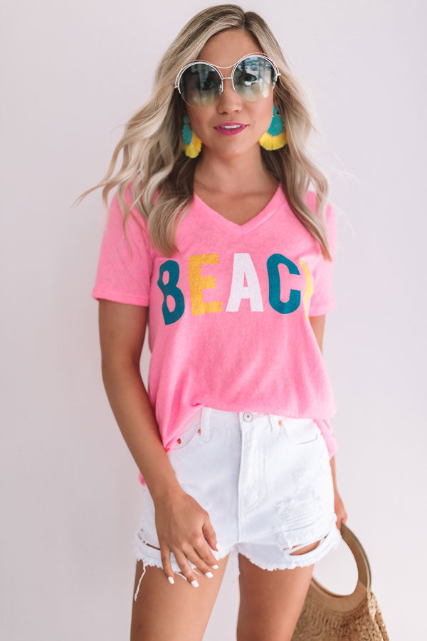 Beach Vibes Shift Tee-Beginning Fashion