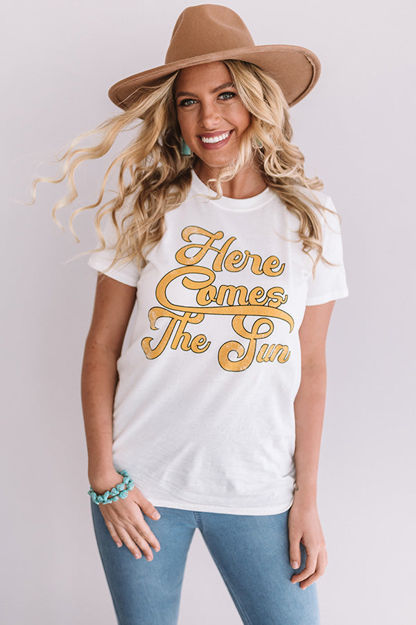 Here Comes The Sun Shift Tee-Beginning Fashion