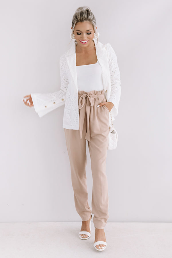 Believe The Hype Eyelet Blazer-Beginning Fashion