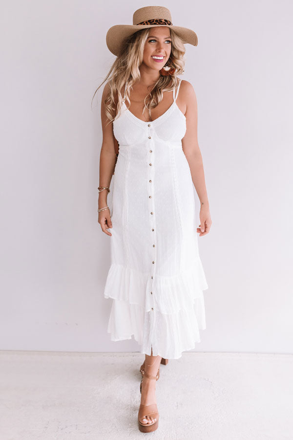 Beachy Delight Button Up Maxi-Beginning Fashion