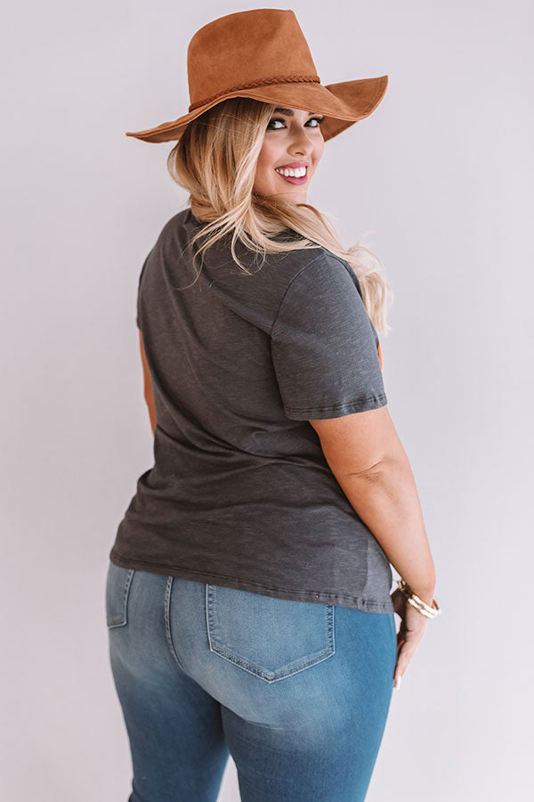 Good Feelin' Shift Tee  Curves-Beginning Fashion