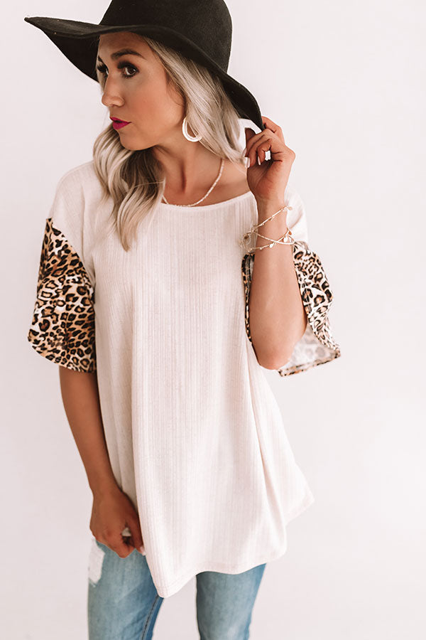 Brighton Brunch Leopard Shift Top-Beginning Fashion