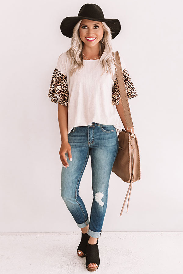 Brighton Brunch Leopard Shift Top-Beginning Fashion