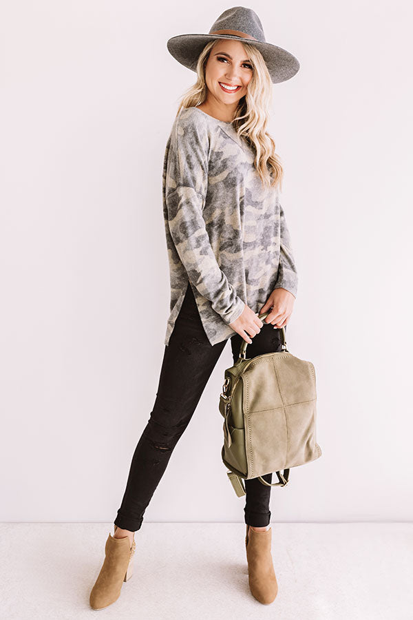 Dreaming In Denver Camo Sweatshirt-Beginning Fashion