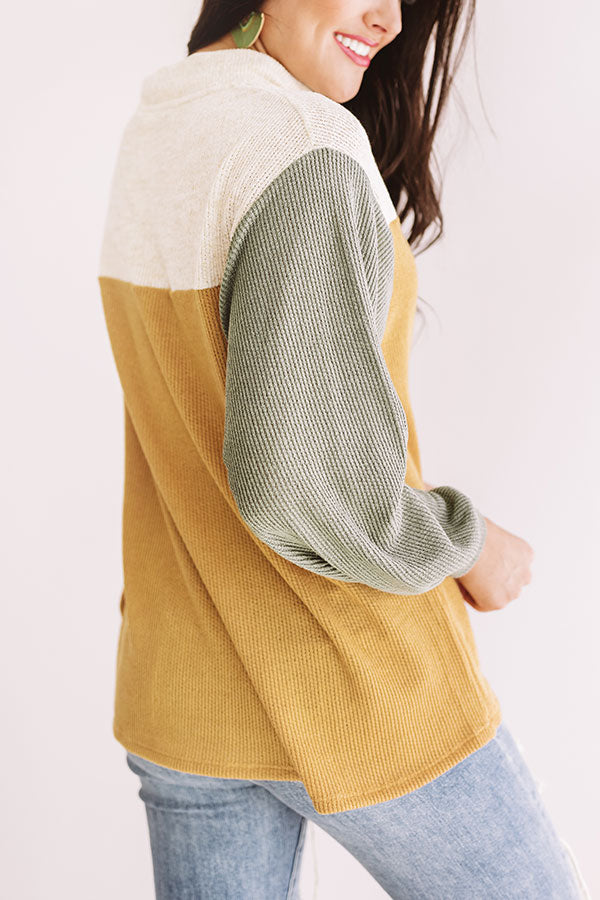 Around The Block Shift Top In Mustard-Beginning Fashion