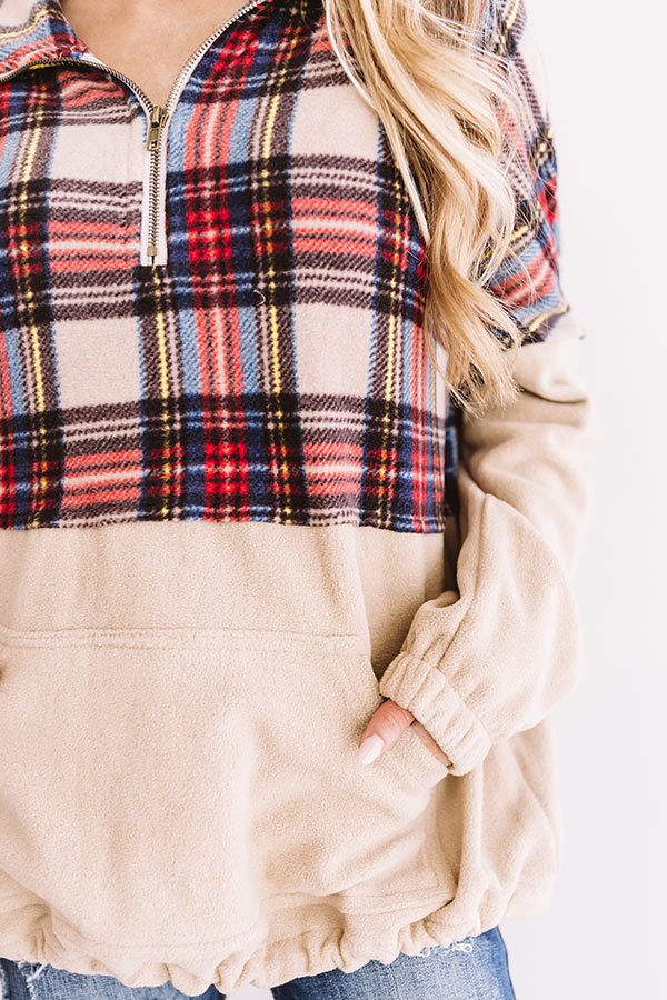 Cuddle Me Closer Fleece Pullover-Beginning Fashion