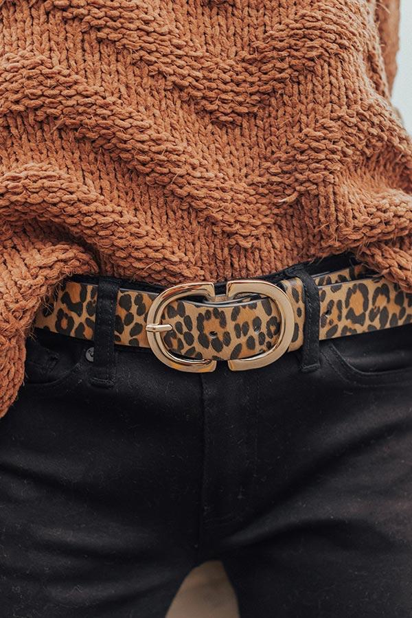 Chardonnay And Chic Leopard Belt-Beginning Fashion
