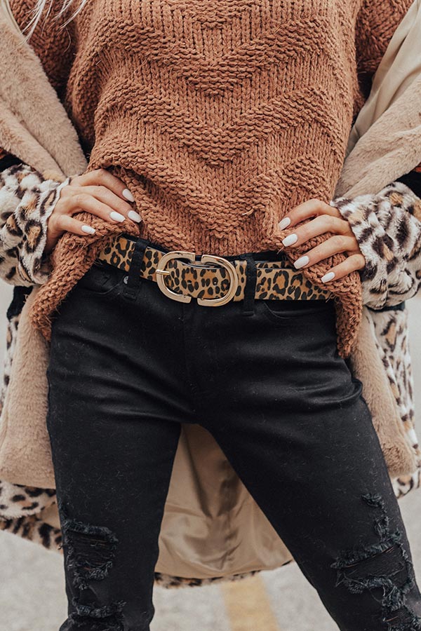 Chardonnay And Chic Leopard Belt-Beginning Fashion