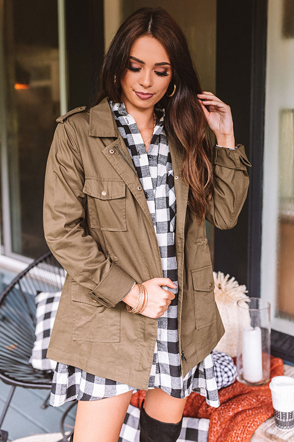 Central Park In Fall Cargo Jacket-Beginning Fashion