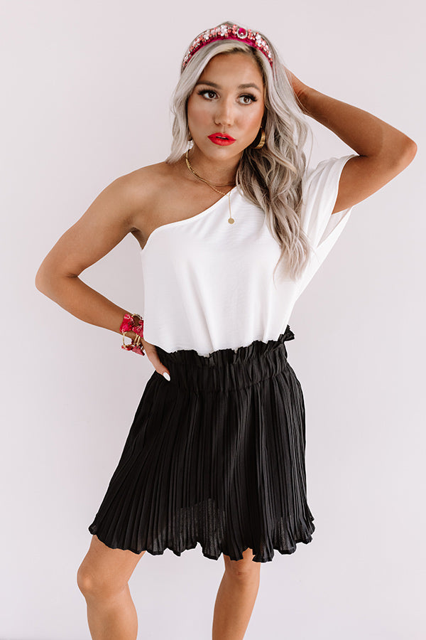 Cool And Collected Pleated Skort-Beginning Fashion