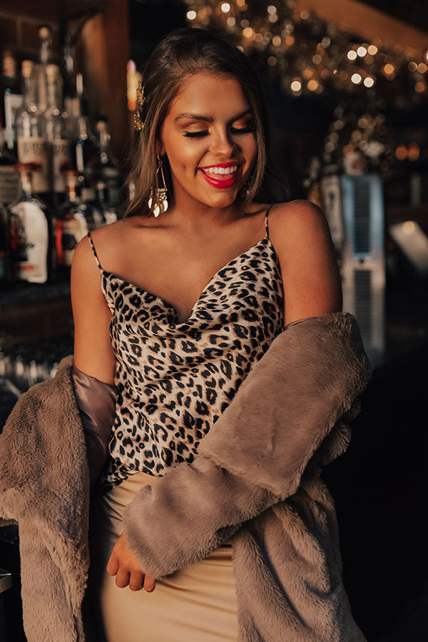 Close Up Ready Leopard Shift Tank-Beginning Fashion