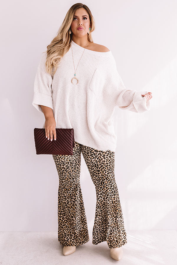 Fall Friendly Chenille Shift Sweater in Ivory Curves-Beginning Fashion