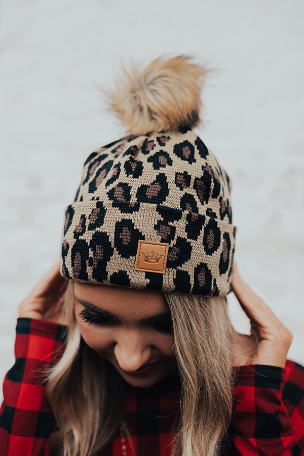 Cute On Repeat Leopard Beanie-Beginning Fashion