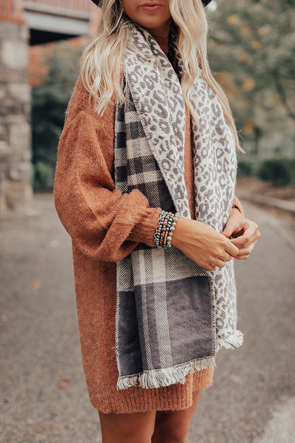 Bundle Up Bombshell Reversible Scarf-Beginning Fashion