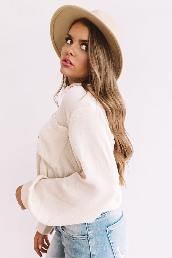 Brooklyn Bound Button Up Top-Beginning Fashion