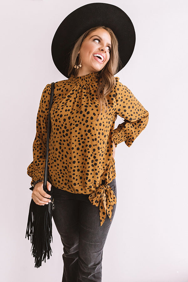 Cider And Chic Leopard Shift Top-Beginning Fashion
