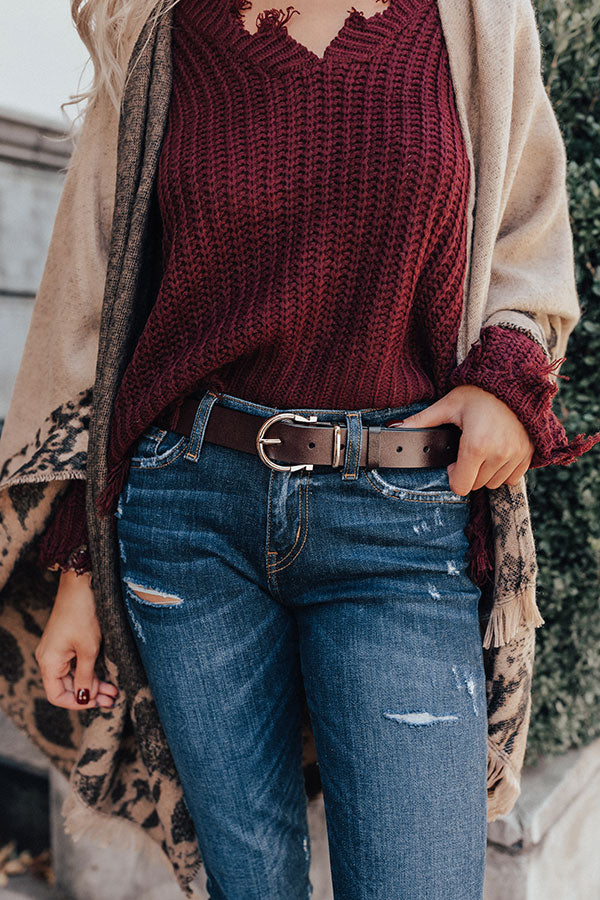 Blog About It Belt In Windsor Wine-Beginning Fashion
