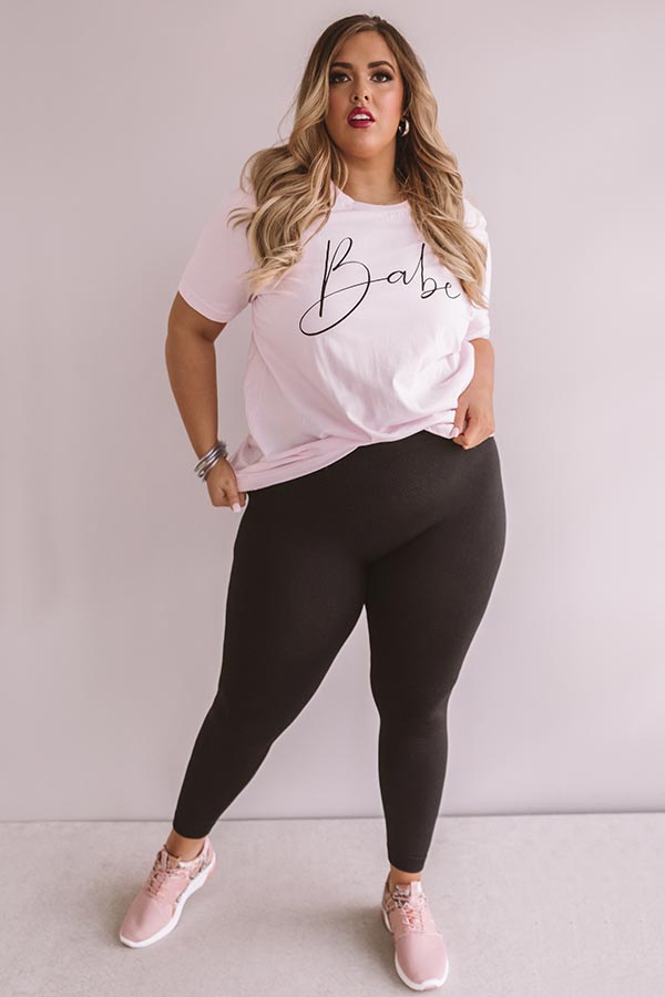Babe Shift Tee Curves-Beginning Fashion