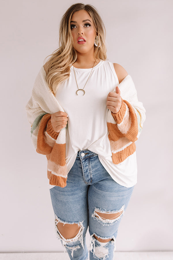 Back To Chat Shift Tank In White  Curves-Beginning Fashion