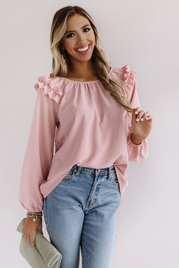 Bonding Over Brunch Shift Top In Pink-Beginning Fashion