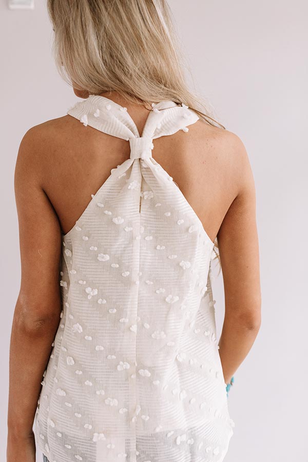 Beach Refresh Shift Tank In Cream-Beginning Fashion