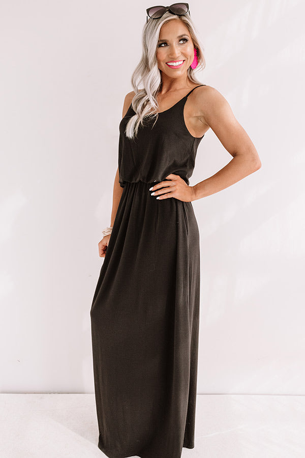 Beachy Babe Maxi In Black-Beginning Fashion