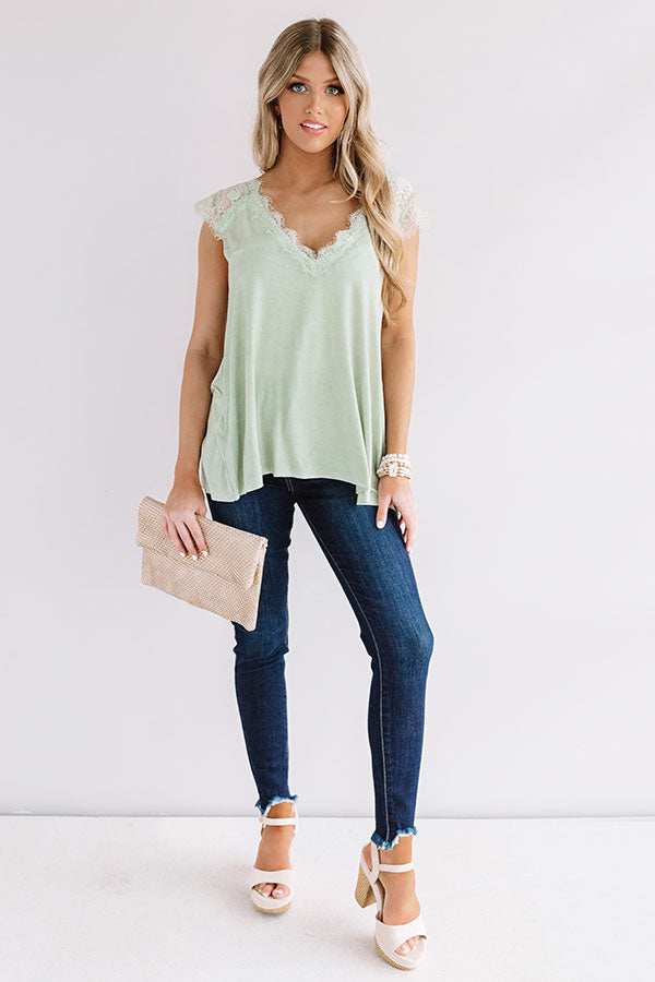 Cayman Crushing Shift Top In Pear-Beginning Fashion