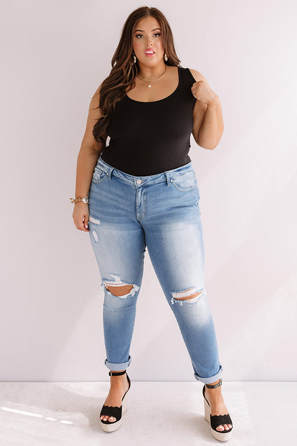 Basic Instincts Seamless Tank In Black Curves-Beginning Fashion