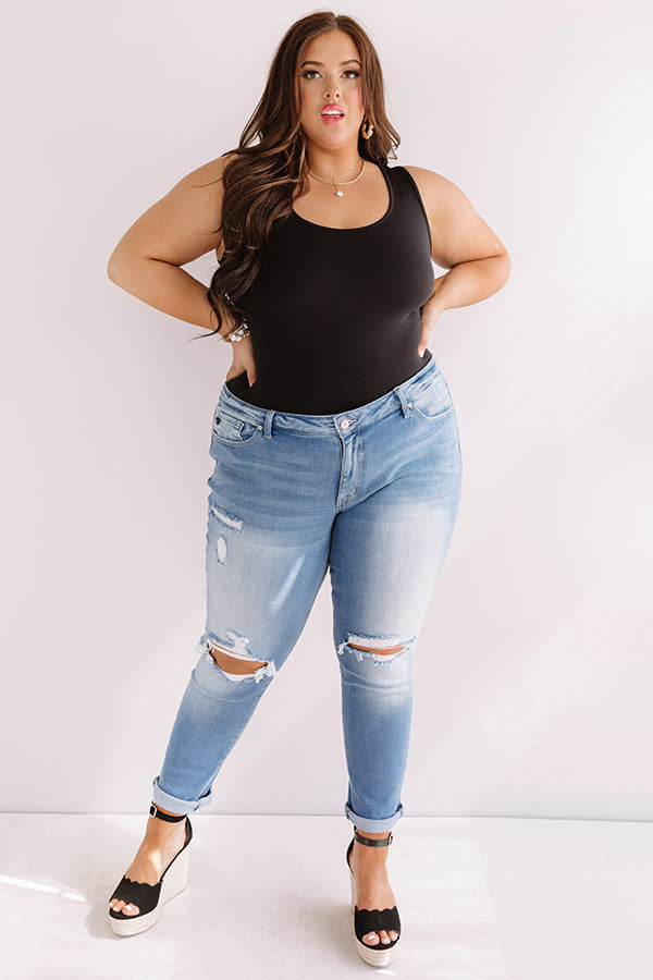 Basic Instincts Seamless Tank In Black Curves-Beginning Fashion