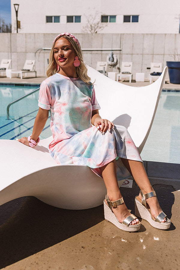 Baja Coast Watercolor Midi-Beginning Fashion