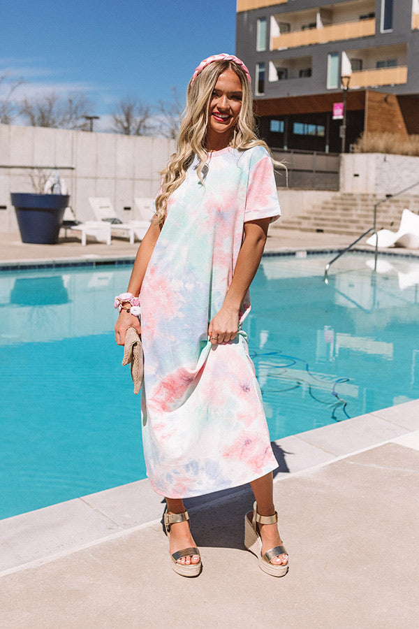 Baja Coast Watercolor Midi-Beginning Fashion