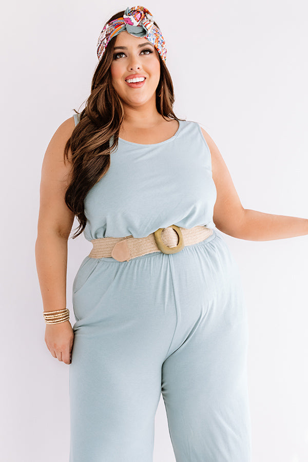 Down And Around Jumpsuit In Pear Curves-Beginning Fashion