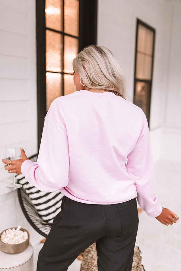 Be There In A Prosecco Sweatshirt In Pink-Beginning Fashion