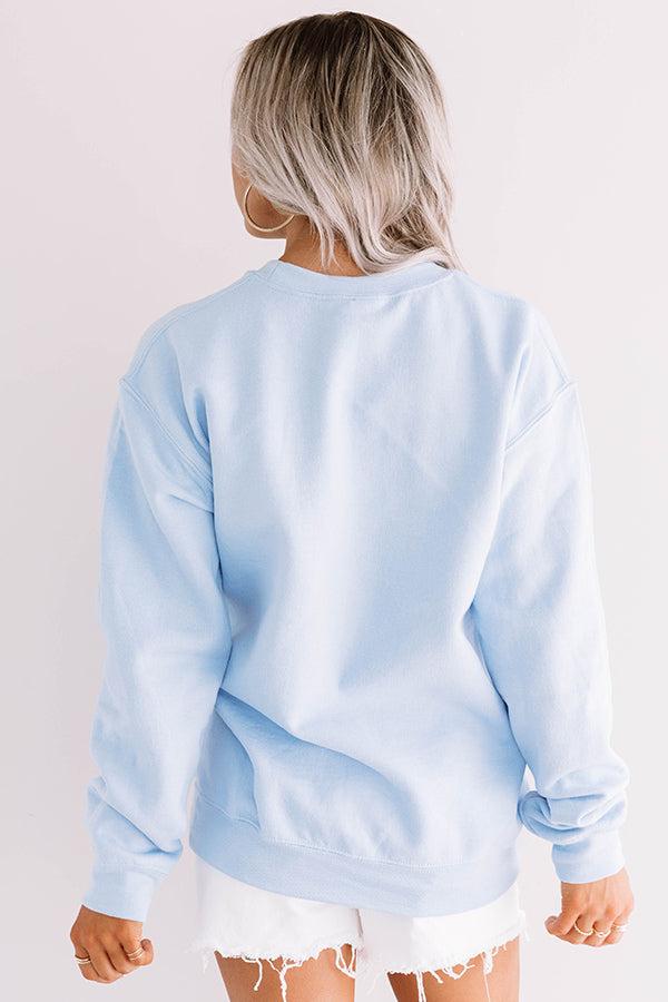 Babes Support Babes Sweatshirt in Sky Blue-Beginning Fashion