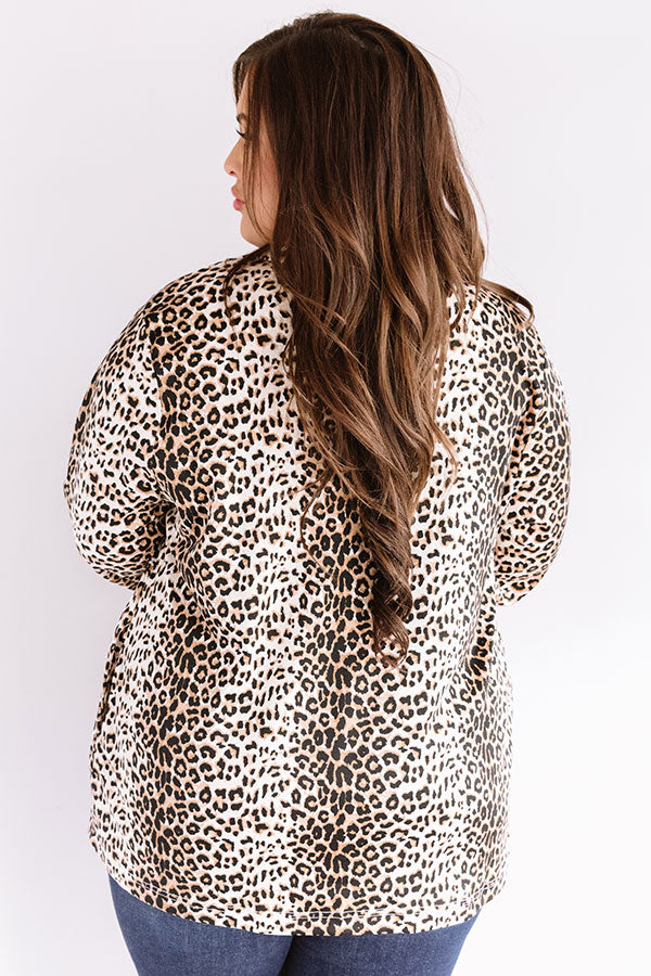 Fashion's Latest Leopard Blazer Curves-Beginning Fashion